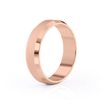 Classic Brushed Finish Wedding Band For Men 5