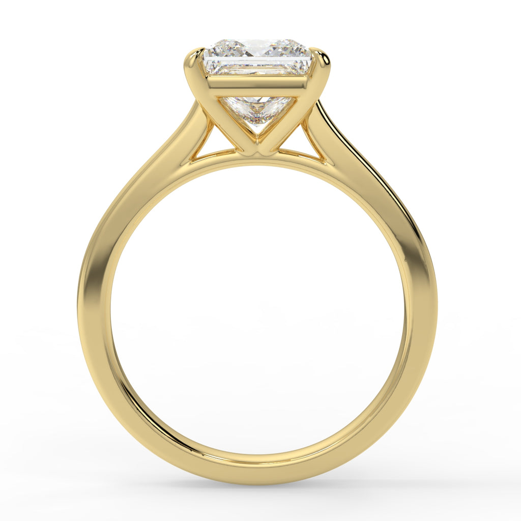 Stunning 1.30 CT Princess Moissanite Engagement Ring with Solitaire Design 2