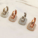 Round Cut Cubic Zirconia in 925 Sterling Silver Earrings 5
