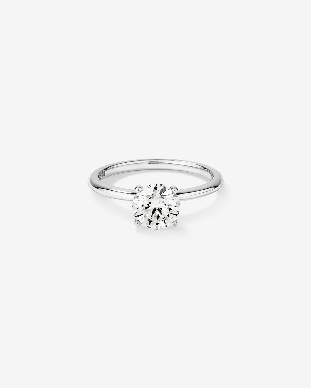 Stunning 1.25 CT Round Moissanite Engagement Ring Solitaire Design 1