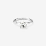 Stunning 1.25 CT Round Moissanite Engagement Ring Solitaire Design 1