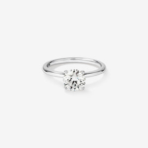 Stunning 1.25 CT Round Moissanite Engagement Ring Solitaire Design