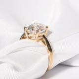 Stunning 3.0 CT Oval Cut Moissanite Engagement Ring with Solitaire Design 2