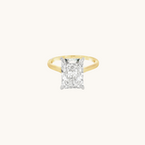 Stunning 4.05 CT Radiant Moissanite Engagement Ring with Solitaire Design 1