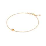 0.25 CT Round Citrine Lab Made Diamond-November Birthstone Bracelet 4