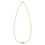 2.5 TCW Round Garnet Lab Made Diamond- January Birthstone Necklace 5
