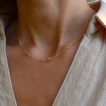 2.75 TCW Round Peridot Lab Made Diamond- August Birthstone Necklace 3