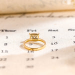 Stunning 1.0 CT Emerald Moissanite Engagement Ring with Solitaire Design 6