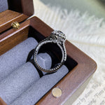 Stunning 1.5 CT Round Moissanite Engagement Ring with Split Shank & Pave Design 5