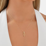 Round Cut Cubic Zirconia in 925 Sterling Silver Necklace 5