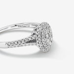 Stunning 0.30 TCW Round Moissanite Engagement Ring with Cluster Design 5