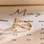 Stunning 1.0 CT Marquise Cut Engagement Ring with Ballerina Design