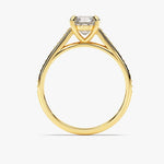 Stunning 1.0 CT Round Moissanite Engagement Ring with Pave Design 3