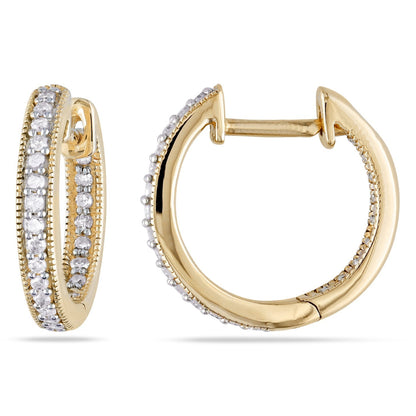 Round Cut Cubic Zirconia in 925 Sterling Silver Earrings 2