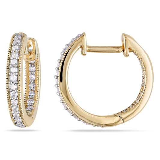 Round Cut Cubic Zirconia in 925 Sterling Silver Earrings 1