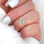 Stunning 1.50 CT Oval Moissanite Engagement Ring with Solitaire Design 5