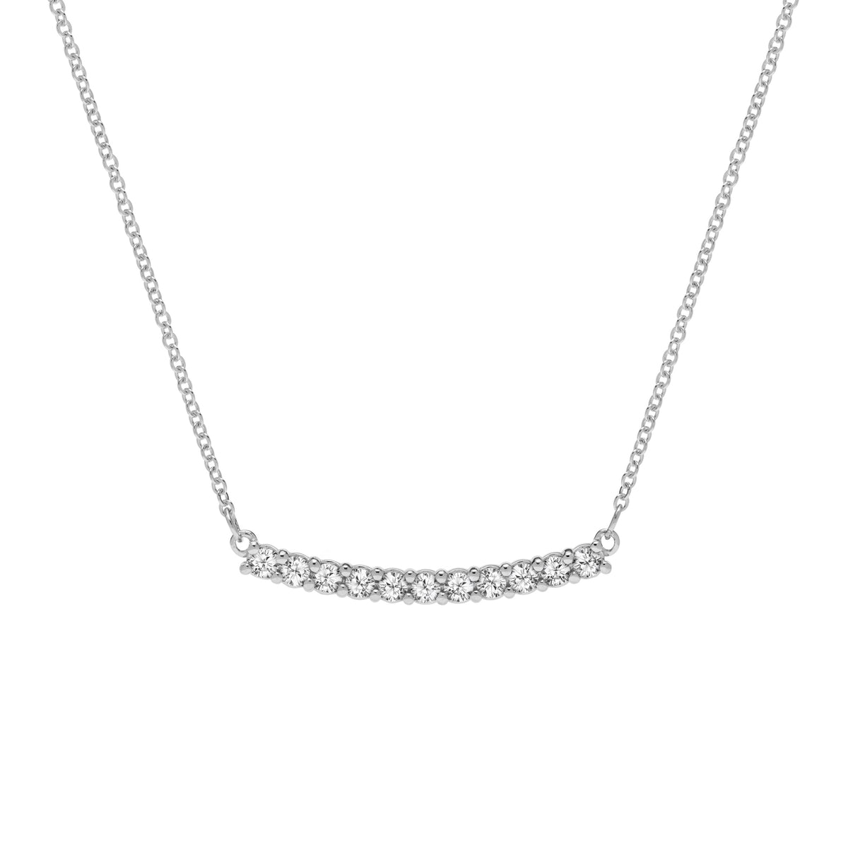 1.32 TCW Round April Diamond Lab Made Diamond- April Birthstone Necklace 9