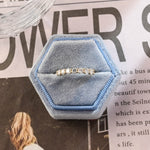 0.3 TCW Round Cut Moissanite Bridal Wedding Band With Pave Accents 9