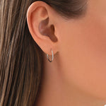 Round Cut Cubic Zirconia in 925 Sterling Silver Earrings 6