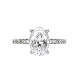 Round Cut Cubic Zirconia in 925 Sterling Silver Ring 2