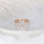 Stunning 2.5 CT Oval Moissanite Engagement Ring with Solitaire Design 1