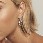Round Cut Cubic Zirconia in 925 Sterling Silver Earrings 5