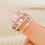 Stunning 0.2 TCW  Round Moissanite Stones The Desire Wedding Bands 6