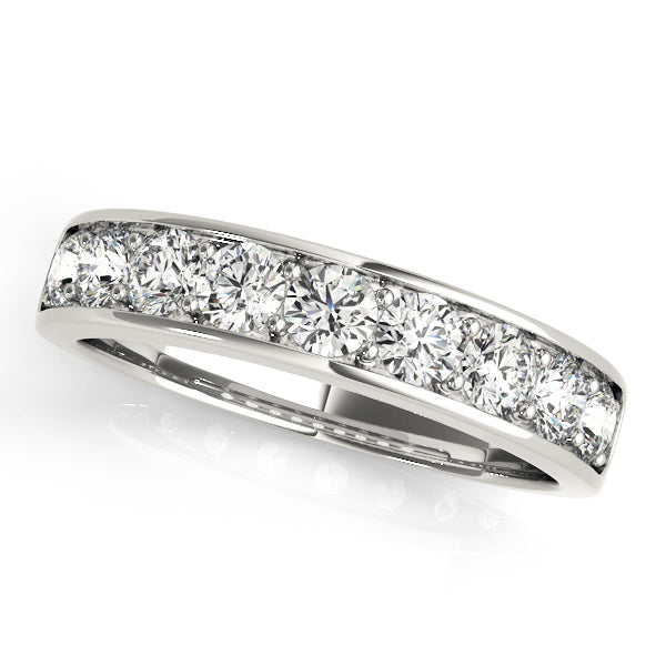 Stunning 0.30 CT Round Moissanite Stones Channel Wedding Band 3