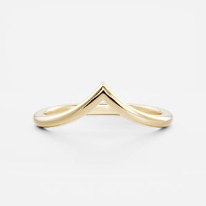 Stunning Plain V-Shape Wedding Bands