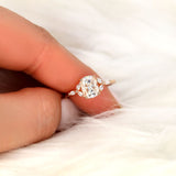 Stunning 1.5 CT Cushion Moissanite Engagement Ring with Cluster Design 7