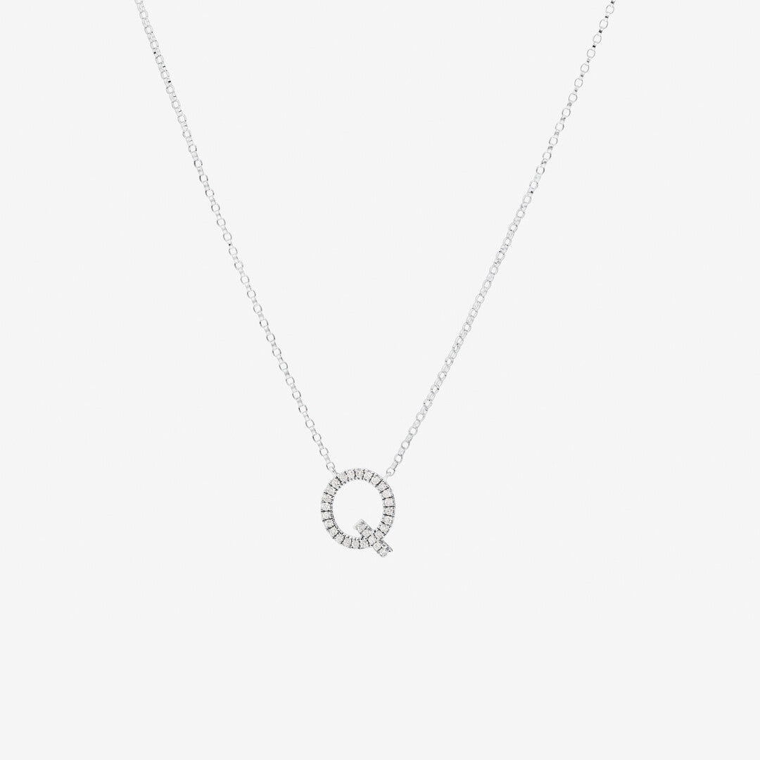 Round Cut Cubic Zirconia in 925 Sterling Silver Necklace 1