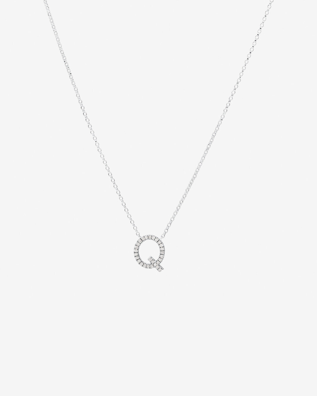 Round Cut Cubic Zirconia in 925 Sterling Silver Necklace 1