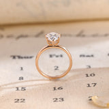 Stunning 3.0 CT Pear Moissanite Engagement Ring with Hidden Halo Design 7