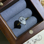 Stunning 3.0 CT Pear Moissanite Engagement Ring with Bezel Design 3