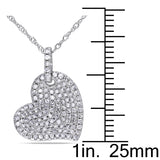Round Cut Cubic Zirconia in 925 Sterling Silver Necklace 10