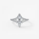 Marquise Split Shank Lab Grown Diamond Engagement Ring