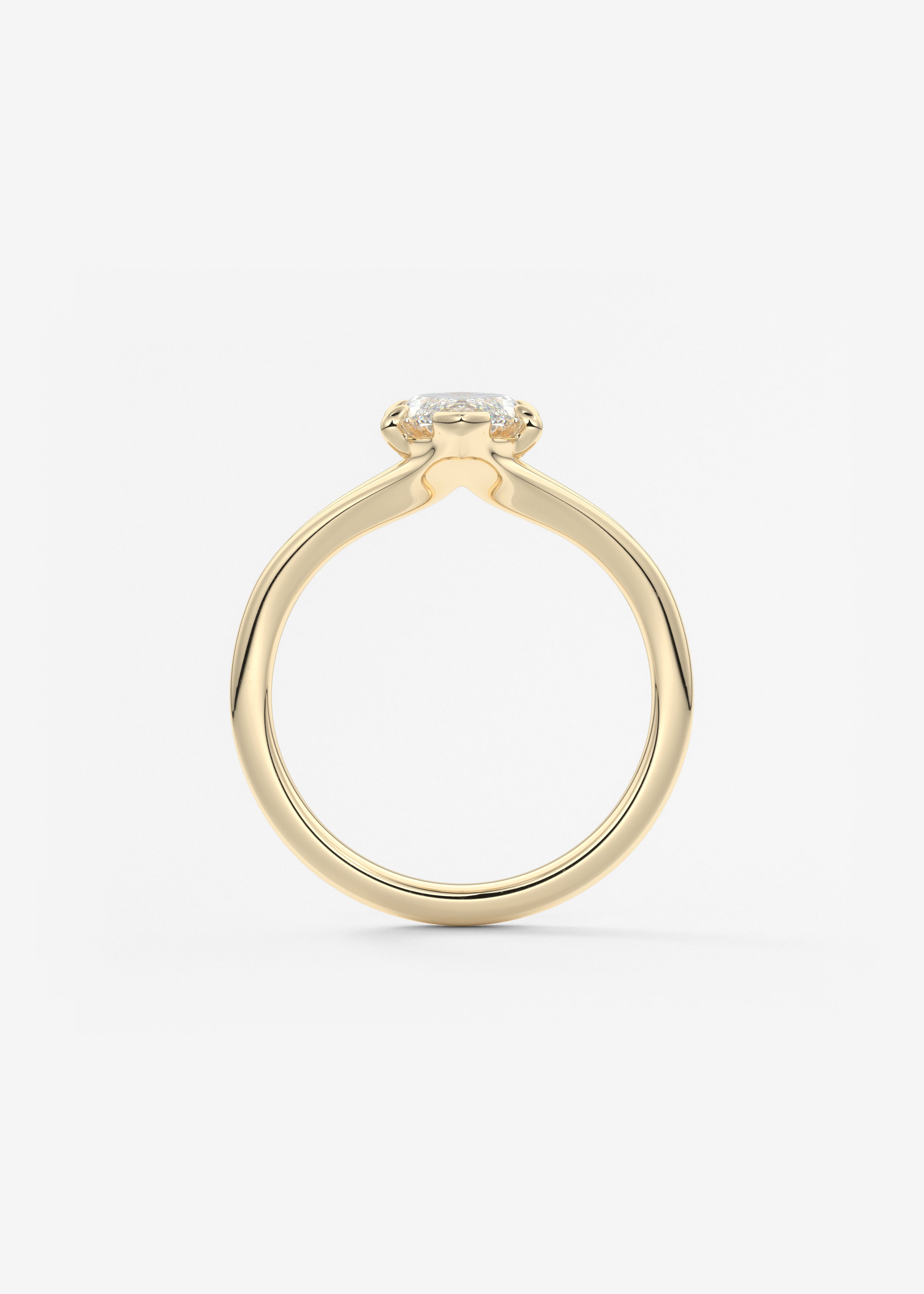 Marquise Split Shank Lab Grown Diamond Engagement Ring