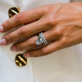 Round Cut Solitaire Style Cubic Zirconia in 925 Sterling Silver Ring 1