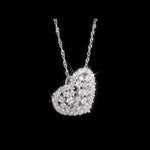 Round Cut Cubic Zirconia in 925 Sterling Silver Necklace 4