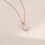 1.05 CT Kite Moissanite Diamond Solitaire Pendant Necklace in Solid Gold 3