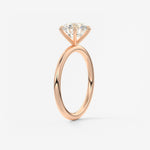 Round Solitaire Lab Grown Diamond Engagement Ring