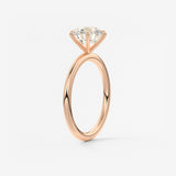 Round Solitaire Lab Grown Diamond Engagement Ring