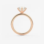 Round Solitaire Lab Grown Diamond Engagement Ring