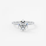Round Solitaire Lab Grown Diamond Engagement Ring