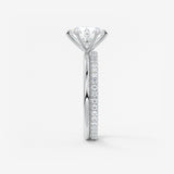 Round Solitaire Lab Grown Diamond Engagement Ring