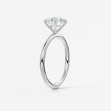 Round Solitaire Lab Grown Diamond Engagement Ring