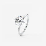 Round Solitaire Lab Grown Diamond Engagement Ring