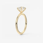 Round Solitaire Lab Grown Diamond Engagement Ring
