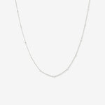 Round Cut Cubic Zirconia in 925 Sterling Silver Necklace 1