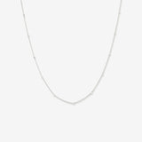 Round Cut Cubic Zirconia in 925 Sterling Silver Necklace 1